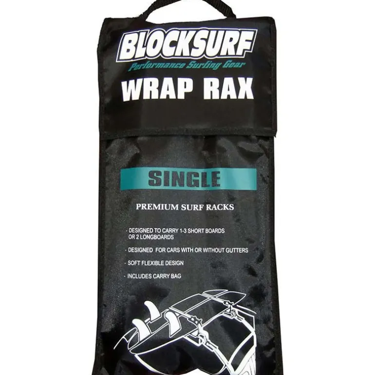 Block Wrap Rax Single Soft Car Surfboard Racks
