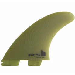 FCS II Carver Neo Glass Eco Large Eucalyptus Thruster Surfboard Fin Set