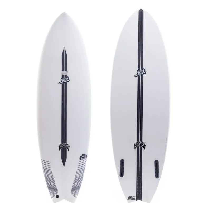 Lost 5'5 Round Nose Fish 1996 Light Speed Surfboard Futures
