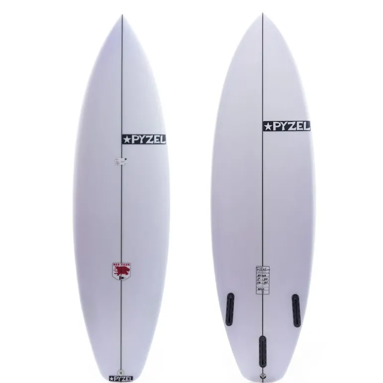 Pyzel 5'10 Red Tiger w/ Futures Shortboard Surfboard