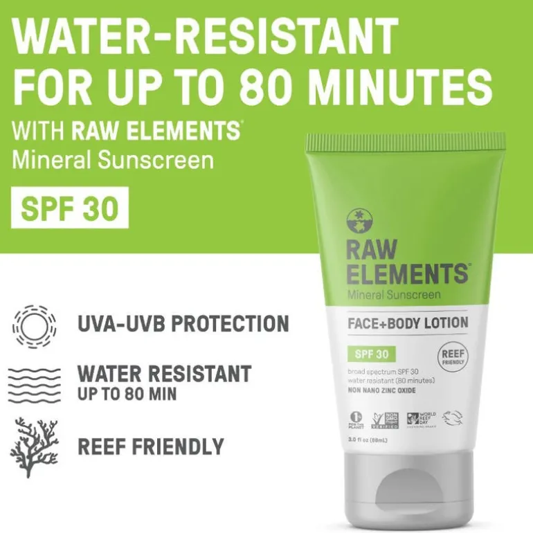 Raw Elements SPF 30 Eco Formula Lotion Sunscreen