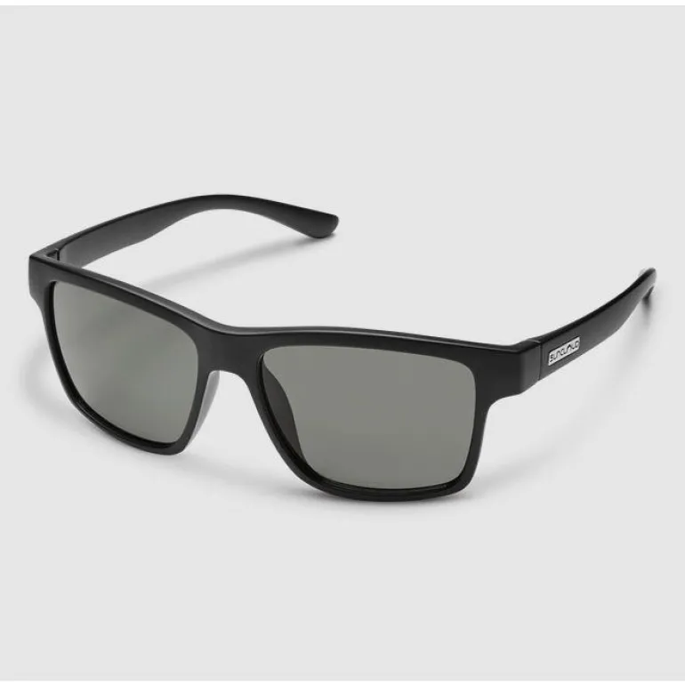 Suncloud A-Team Matte Black Grey Polar Lens Sunglasses
