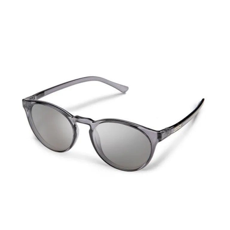 Suncloud Metric Transparent Grey/Silver Mirror Sunglasses