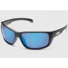 Suncloud Milestone Matte Black Blue Mirror Polarized Lens
