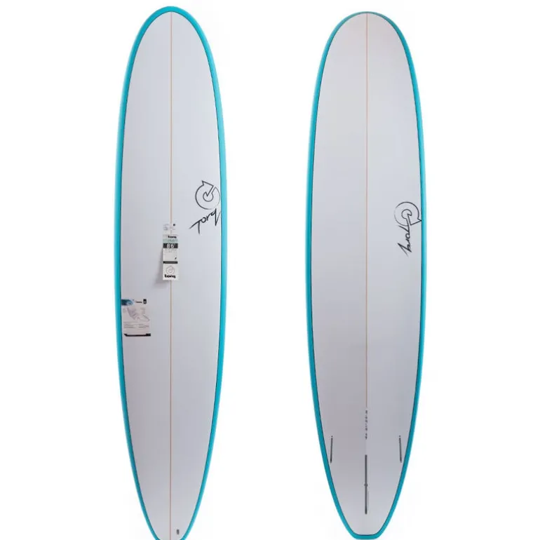 Torq 8'6 Long Teal Rails Longboard